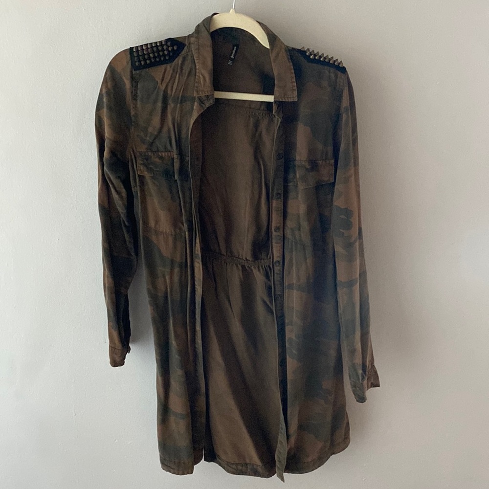 Army Button down Dress/Tunic